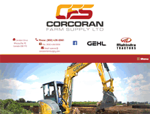 Tablet Screenshot of corcoranfarmsupply.com
